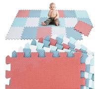 LittleTom 18 Pezzi Tappeto Gioco per Bambini in Piastrelle EVA 30x30 - Pavimento Morbido e Antiscivolo per Neonati - Superficie Puzzle Protettiva Ideale per la Cameretta dei Bimbi e Gioco a Terra