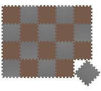 LittleTom 18 Pezzi Tappeto Gioco per Bambini in Piastrelle EVA 30x30 - Pavimento Morbido e Antiscivolo per Neonati - Superficie Puzzle Protettiva Ideale per la Cameretta dei Bimbi e Gioco a Terra