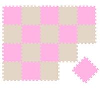 LittleTom 18 Pezzi Tappeto Gioco per Bambini in Piastrelle EVA 30x30 - Pavimento Morbido e Antiscivolo per Neonati - Superficie Puzzle Protettiva Ideale per la Cameretta dei Bimbi e Gioco a Terra