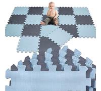 LittleTom 18 Pezzi Tappeto Gioco per Bambini in Piastrelle EVA 30x30 - Pavimento Morbido e Antiscivolo per Neonati - Superficie Puzzle Protettiva Ideale per la Cameretta dei Bimbi e Gioco a Terra