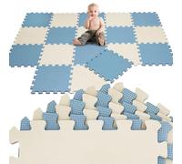 LittleTom 18 Pezzi Tappeto Gioco per Bambini in Piastrelle EVA 30x30 - Pavimento Morbido e Antiscivolo per Neonati - Superficie Puzzle Protettiva Ideale per la Cameretta dei Bimbi e Gioco a Terra