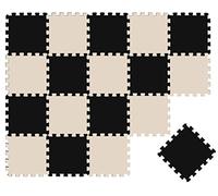 LittleTom 18 Pezzi Tappeto Gioco per Bambini in Piastrelle EVA 30x30 - Pavimento Morbido e Antiscivolo per Neonati - Superficie Puzzle Protettiva Ideale per la Cameretta dei Bimbi e Gioco a Terra