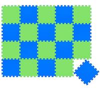 LittleTom 18 Pezzi Tappeto Gioco per Bambini in Piastrelle EVA 30x30 - Pavimento Morbido e Antiscivolo per Neonati - Superficie Puzzle Protettiva Ideale per la Cameretta dei Bimbi e Gioco a Terra