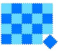 LittleTom 18 Pezzi Tappeto Gioco per Bambini in Piastrelle EVA 30x30 - Pavimento Morbido e Antiscivolo per Neonati - Superficie Puzzle Protettiva Ideale per la Cameretta dei Bimbi e Gioco a Terra