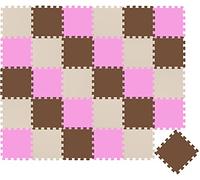 LittleTom 27 Pezzi Tappetino Puzzle per Bambini - 30x30 Tappeto Neonato Tatami da Gioco Schiuma EVA