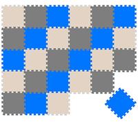 LittleTom 27 Pezzi Tappetino Puzzle per Bambini - 30x30 Tappeto Neonato Tatami da Gioco Schiuma EVA