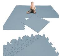 LittleTom 8 Pezzi Tappeto Gioco per Bambini in Piastrelle EVA 50x50 cm - Pavimento Morbido e Antiscivolo per Bimbi - Superficie Puzzle Protettiva Ideale per la Cameretta dei Piccoli e Gioco a Terra