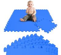 LittleTom 9 Pezzi Tappeto Gioco per Bambini in Piastrelle EVA 30x30 cm - Pavimento Morbido e Antiscivolo per Neonati - Superficie Puzzle Protettiva Ideale per la Cameretta dei Bimbi e Gioco a Terra