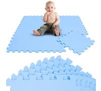 LittleTom 9 Pezzi Tappeto Gioco per Bambini in Piastrelle EVA 30x30 cm - Pavimento Morbido e Antiscivolo per Neonati - Superficie Puzzle Protettiva Ideale per la Cameretta dei Bimbi e Gioco a Terra