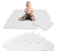 LittleTom 9 Pezzi Tappeto Gioco per Bambini in Piastrelle EVA 30x30 cm - Pavimento Morbido e Antiscivolo per Neonati - Superficie Puzzle Protettiva Ideale per la Cameretta dei Bimbi e Gioco a Terra