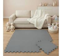 LittleTom 9 Pezzi Tappeto Gioco per Bambini in Piastrelle EVA 30x30 cm - Pavimento Morbido e Antiscivolo per Neonati - Superficie Puzzle Protettiva Ideale per la Cameretta dei Bimbi e Gioco a Terra
