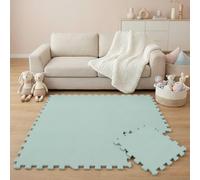 LittleTom 9 Pezzi Tappeto Gioco per Bambini in Piastrelle EVA 30x30 cm - Pavimento Morbido e Antiscivolo per Neonati - Superficie Puzzle Protettiva Ideale per la Cameretta dei Bimbi e Gioco a Terra