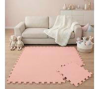LittleTom 9 Pezzi Tappeto Gioco per Bambini in Piastrelle EVA 30x30 cm - Pavimento Morbido e Antiscivolo per Neonati - Superficie Puzzle Protettiva Ideale per la Cameretta dei Bimbi e Gioco a Terra