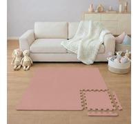 LittleTom 9 Pezzi Tappeto Puzzle per Bambini - Certificato TÜV - Piastrelle EVA con Bordi 30x30 cm - Pavimento Morbido e Antiscivolo - Superficie Puzzle Protettiva per la Cameretta e Gioco a Terra