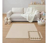 LittleTom 9 Pezzi Tappeto Puzzle per Bambini - Certificato TÜV - Piastrelle EVA con Bordi 30x30 cm - Pavimento Morbido e Antiscivolo - Superficie Puzzle Protettiva per la Cameretta e Gioco a Terra