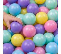 LittleTom da 0 Mesi: Palline Colorate 6 cm per Piscina - Set di Gioco per Bambini e Neonati - Giocattoli in Plastica Senza BPA per Interni ed Esterni - Accessori Box Tenda Giardino Sabbiera