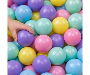 LittleTom da 0 Mesi: Palline Colorate 7 cm per Piscina - Set di Gioco per Bambini e Neonati - Giocattoli in Plastica Senza BPA per Interni ed Esterni - Accessori Box Tenda Giardino Sabbiera