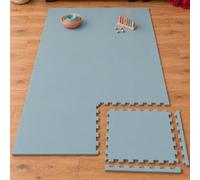 LittleTom Tappeto Puzzle Bambini per Cameretta 8 Pezzi - Spessore 1 cm | Tappetino Gioco e Gattonamento per Bimbi, Schiuma EVA, Testato TÜV SÜD, Senza BPA, 200x100 cm, Piastrelle 50x50 cm con Bordi