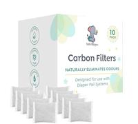 LittleWhispers - Deodorante per pannolino con filtro a carbone, compatibile con sistemi Diaper Genie, confezione da 10