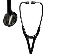 Littmann 2176 Master Cardiology Stetoscopio, Nero Finiture Nero Fumo