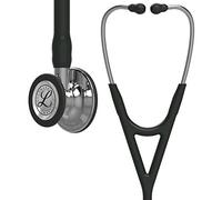 Littmann Cardiology IV Stetoscopio Professionale, 6177, Tubo Nero | Testina a specchio e raccordo a specchio. Per medici e studenti di medicina