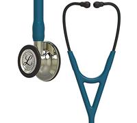 Littmann Cardiology IV Stetoscopio Professionale, 6190, Tubo Caraibi | Testina Champagne e raccordo Champagne, archetto nero. Per medici e studenti di medicina