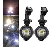 LITTOU LED Faretti Supplementari per Moto ATV Trattore Carrello elevatore Barca Faretto Universale Faro Fendinebbia Luce di Esecuzione Lampada ausiliaria (2 Pz)