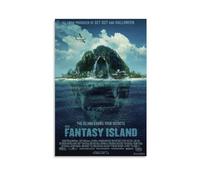 LITTPU Fantasy Island, poster artistico con film horror, decorazione da parete per la casa, idea regalo unica, scena dell'isola spaventosa, per amanti del cinema, da collezione, 30,5 x 45,7 cm, senza
