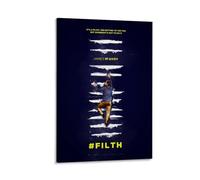 LITTPU Filth Movie Poster Art James McAvoy Salire le scale moderne stampe uniche per la casa elegante opera d'arte creativa idea regalo per gli amanti del cinema Design contemporaneo regalo 50,8 x