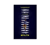 LITTPU Filth Movie Poster Art James McAvoy Salire le scale moderne stampe uniche per la casa elegante opera d'arte creativa idea regalo per gli amanti del cinema Design contemporaneo regalo 20,3 x