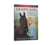 LITTPU Heartland Poster stampa artistica da parete con cavalli curativi, decorazione equestre, regalo per amanti degli animali, rustico, arte rustica, vita di campagna, citazione ispiratrice, idea
