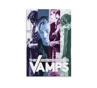 LITTPU Poster artistico da parete con stampa della band musicale The Vamps, decorazione per la casa per i fan, idea regalo unica, estetica moderna ed elegante, decorazione per la stanza, decorazione