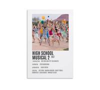 LITTPU Poster con 2 poster del film High School Musical 2007, decorazione per la casa, scena di danza colorata, divertente design giovanile, regalo per gli appassionati di film musicali, regalo 20,3 x