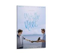 LITTPU Poster con scritta "Call Me by Your Name" per la decorazione della casa, decorazione da parete del film Timothée Chalamet e martello dell'esercito, stile vintage, 50,8 x 76,2 cm, incorniciato