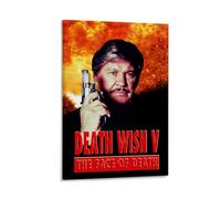 LITTPU Poster con scritta "Death Wish V" The Face of Death, decorazione da parete vintage cinematografica, decorazione per la casa, articolo da collezione per gli appassionati di film, idea regalo
