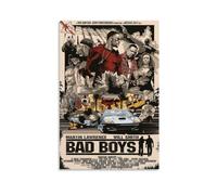 LITTPU Poster con stampa artistica del film Bad Boys Martin Lawrence Will Smith, decorazione da parete in stile retrò, regalo unico per i fan, decorazione per casa e ufficio, 30,5 x 45,7 cm, senza