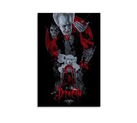 LITTPU Poster con stampa artistica di Dracula horror gotico decorazione da parete vintage film opera d'arte dark fantasy illustrazione letteratura classica decorazione per la casa idea regalo unica