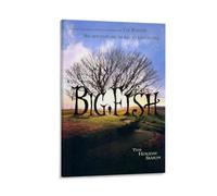 LITTPU Poster con stampa artistica di Tim Burton, motivo: Big Fish, decorazione da parete per casa, cucina, idea regalo unica per gli amanti del cinema, arte moderna da parete per soggiorno, 20,3 x