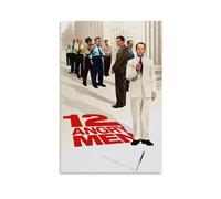 LITTPU Poster con stampa vintage di 12 Angry Men, decorazione artistica da parete per casa e ufficio, opera d'arte classica in aula di tribunale, idea regalo unica per gli amanti del cinema, 50,8 x