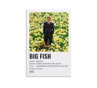 LITTPU Poster del film Big Fish Tim Burton Art Floral Wall Decor Modern Home Art Film Lovers Gift Unique Movie Wall Vintage Style Poster 2003 Stampa Film Regalo 50,8 x 76,2 cm senza cornice