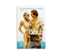 LITTPU Poster del film Fools Gold, commedia romantica, decorazione nautica da parete, opera d'arte a tema spiaggia, Matthew McConaughey, Kate Hudson, regalo per gli amanti del cinema, decorazione per