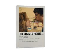 LITTPU Poster del film "Hot Summer Nights", Timothée Chalamet, stampa artistica da parete vintage 2017, dramma romantico, decorazione unica per la casa, regalo per gli amanti del cinema, regalo per