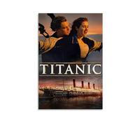 LITTPU Poster del film Titanic, stampa artistica romantica da parete, decorazione classica in stile nautico vintage, iconica storia d'amore, decorazione per la casa, regalo per gli amanti del cinema