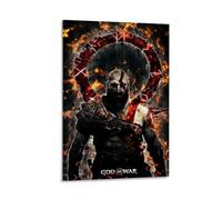 LITTPU Poster di God of War Kratos, decorazione da parete con videogiochi, regalo mitico guerriero, decorazione per la casa, decorazione per la stanza dei giochi, illustrazione con personaggi epici