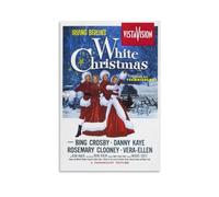 LITTPU Poster natalizio bianco con stampa vintage del film Bing Crosby Danny Kaye Rosemary Clooney decorazione classica per casa cucina decorazione artistica da parete regalo di Natale 20,3 x 30,5 cm