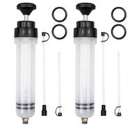 LITZEE Pompa di aspirazione dell'olio per auto, 200 ml, pompa di aspirazione dell'olio con 4 tubi corti per cambio olio e olio di trasmissione, pompa di aspirazione dell'olio, strumento universale per