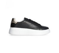 LIU-JO 4F4753PX474S1189 BABOL 01 - SNEAKER LEATHER BLACK/LIGHT GOLD sneaker donn