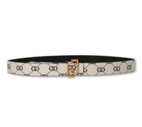 LIU JO AA5238 E0086 CINTURA ECS HIPS BELT 3,5CM REVERSIBILE X0459 CREAM LOGO