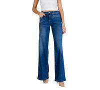 Liu Jo Abbigliamento Donna Pantaloni W32 L35 Blu ECS B.UP PARFAIT FLARE H.W.