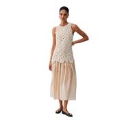 Liu Jo - Abito Lungo in Macramè - - Dresses - Donna - Beige - S